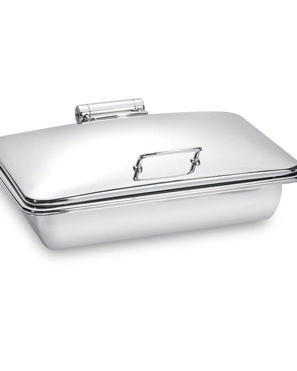 Eastern Tabletop 3915 8 qt Rectangular Chafing Dish w/ Hinged Lid, Stainless Steel