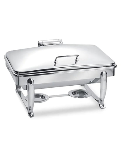 Eastern Tabletop 3915S 8 qt Rectangular Induction Chafer w/ Hinged Lid, Stainless Steel