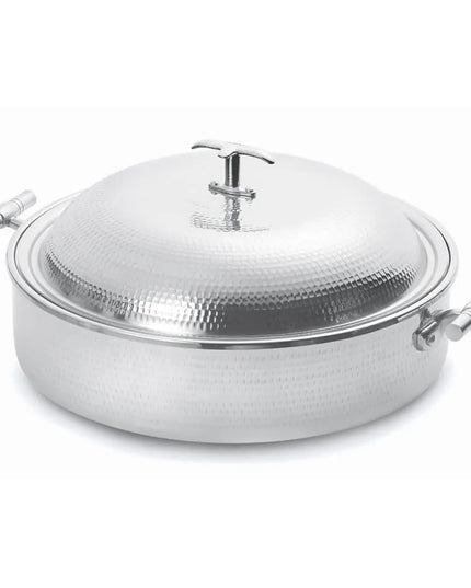 Eastern Tabletop 5904H 4 qt Round Induction Chafing Dish w/ Lift Off Lid, Stainless Steel