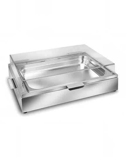 Eastern Tabletop 9080 8 qt Cold Rectangular Chafer w/ Hinged Lid