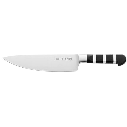F. DICK | AJAX Chef's Knife – 1905 Collection - 21 cm Blade - German Steel - Black/Silver Handle