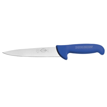 F. DICK | ErgoGrip Butcher Sticking Knife – 150 mm blade - Blue handle - NSF certified