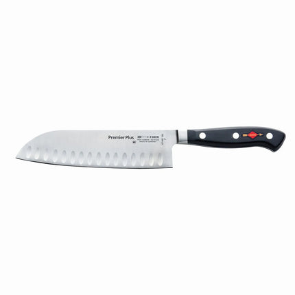 F. DICK | Premier Plus Santoku Knife – Granton Edge - 18 cm blade - X50CrMoV15 steel