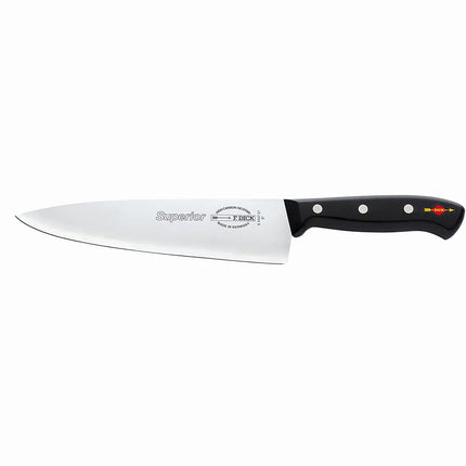 F. DICK | Superior Chef's Knife 21 cm – Black/Silver Handle - X55CrMo14 Steel - Made in Germany