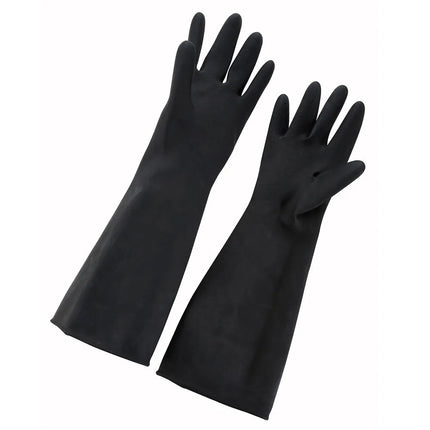 Găng Tay Cao Su Latex Tự Nhiên Winco NLG-1018 Cỡ Lớn 25 x 46 cm, Màu Đen