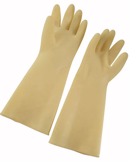 Găng Tay Cao Su Latex Tự Nhiên Winco NLG-816 Cỡ Nhỏ 21.5 x 40.6 cm, Màu Kem