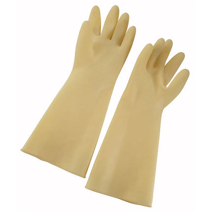 Găng Tay Cao Su Latex Tự Nhiên Winco NLG-816 Cỡ Nhỏ 21.5 x 40.6 cm, Màu Kem