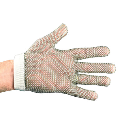 Găng Tay Chống Cắt Dexter Russell 82063 Sani-Safe® Cỡ Lớn Thép Không Gỉ Viền Cổ Tay Trắng