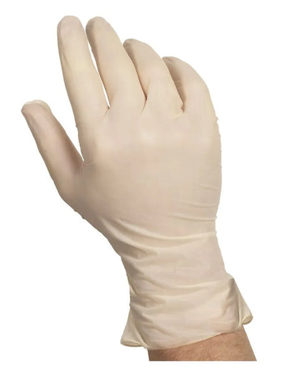 Găng Tay Dùng Một Lần Đa Năng Latex Handgards 304750143 - Không Bột, Màu Ngà, Cỡ L