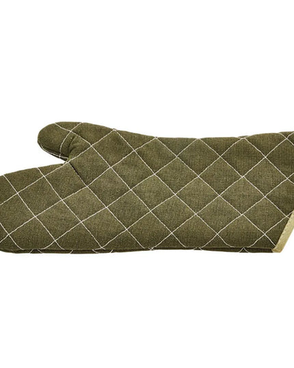 Găng Tay Lò Nướng Winco OMF-15 38 cm - Cotton, Xanh Lá