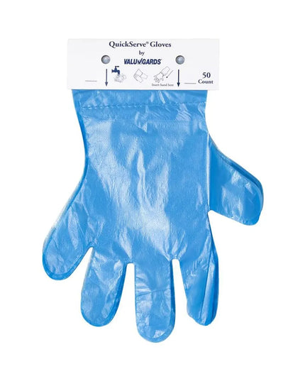 Găng Tay Poly Dùng Một Lần Handgards 303362370 - Không Bột, Xanh Dương, Vừa Mọi Cỡ