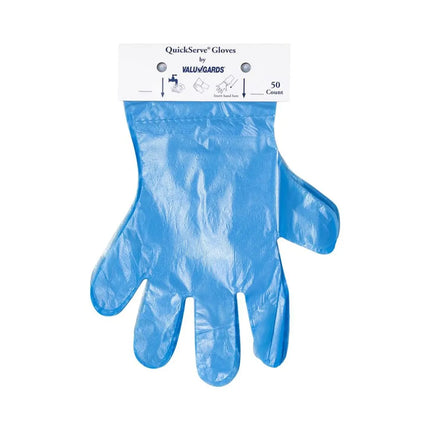 Găng Tay Poly Dùng Một Lần Handgards 303362370 - Không Bột, Xanh Dương, Vừa Mọi Cỡ