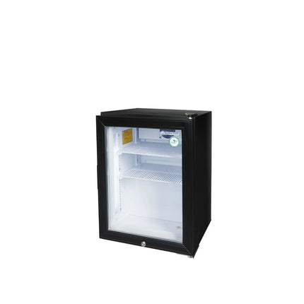 GASTRO-COOL | Commercial Glass Door Mini bar Freezer – 51 L – -23 to -18 °C – Black