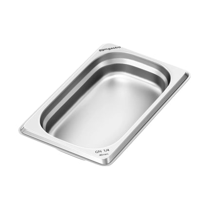 GGM Gastro (1 piece) – Stainless Steel Gastronorm Pan GN 1/4 – Height 40 mm