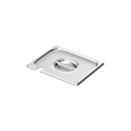 GGM Gastro (1 piece) – Stainless Steel Gastronorm Pan Lid GN 1/2 – with Spoon Cut-Out