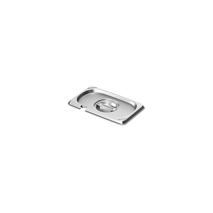 GGM Gastro (1 piece) – Stainless Steel Gastronorm Pan Lid GN 1/9 – with Spoon Cut-Out