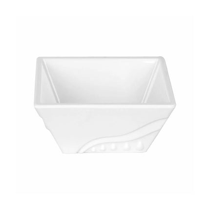 GGM Gastro (10 pcs) Bowl - Melamine - square - 240x240mm - Depth: 100mm - White