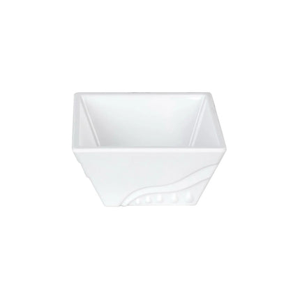GGM Gastro (10 pcs) Melamine Bowl - Melamine - square - 90x90mm - Depth: 100mm - White