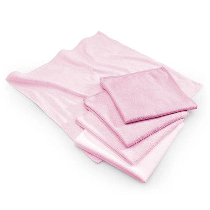 GGM Gastro (10 pcs) Microfibre Cleaning Cloths - 400x400mm - Pink