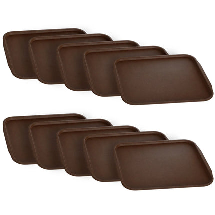 GGM Gastro (10 pcs) Serving Tray - Brown - 530 x 370 mm