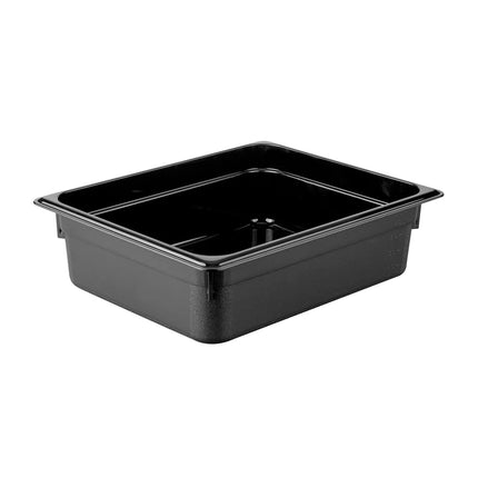 GGM Gastro (12 Cái) Khay GN 1/2 Polycarbonate - Đen - 5.9L - Sâu 100mm