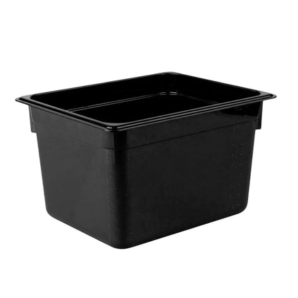 GGM Gastro (12 Cái) Khay GN 1/2 Polycarbonate - Đen - Sâu 200mm