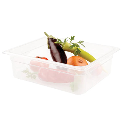 GGM Gastro (12 Cái) Khay GN 1/2 Polypropylene - Mờ - 5.9L - Cao 100mm