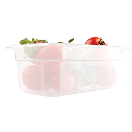 GGM Gastro (12 Cái) Khay GN 1/4 Polypropylene - Mờ - 3.7L - Cao 150mm