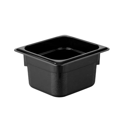 GGM Gastro (12 Cái) Khay GN 1/6 Polycarbonate - Đen - 1.5L - Sâu 100mm