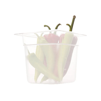 GGM Gastro (12 Cái) Khay GN 1/6 Polypropylene - Mờ - 1.5L - Cao 100mm