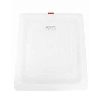 GGM Gastro (12 Cái) Nắp GN 1/2 Polypropylene - Trong Suốt - 325x265mm - Cao 16mm