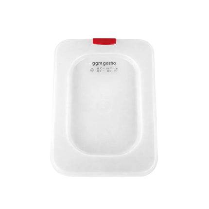 GGM Gastro (12 Cái) Nắp GN 1/6 Polypropylene - Trong Suốt - 176x162mm - Cao 13mm