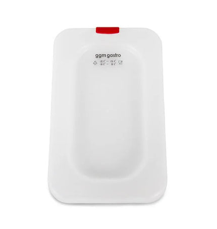 GGM Gastro (12 Cái) Nắp GN 1/9 Polypropylene - Trong Suốt - 176x108mm - Cao 13mm