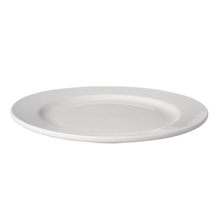 GGM Gastro (12 pcs) BUDGETLINE | Plate - flat - Porcelain - Ø245mm - White