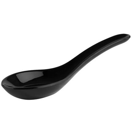 GGM Gastro (12 pcs) Canape spoon - FRIENDLY - PET (recycled) - 135mm - Black