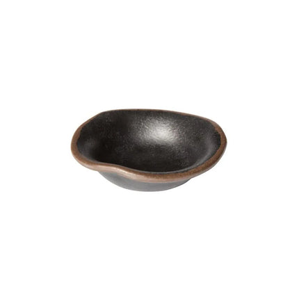 GGM Gastro (12 pcs) Dipping Pot - MARONE - Melamine - 40ml - round - Ø115mm - Black/Brown