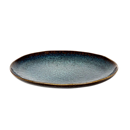 GGM Gastro (12 pcs) ECCENTRIC | Plate - flat - Stoneware - Ø280mm - Petrol Blue