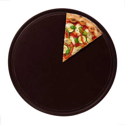 GGM Gastro (12 pcs) Pizza Plate - flat - Polyethylene - Ø380mm - Brown