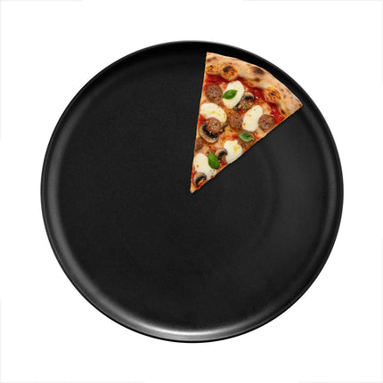 GGM Gastro (12 pcs) Pizza Plate - Porcelain - Ø310mm - Black