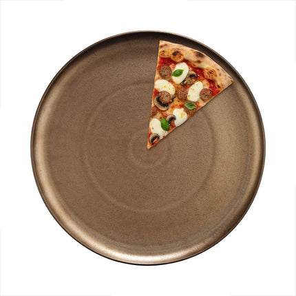 GGM Gastro (12 pcs) Pizza Plate - Porcelain - Ø310mm - Bronze