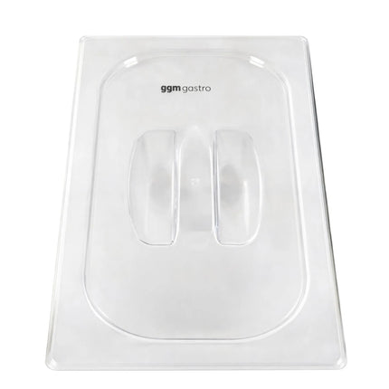 GGM Gastro (12 pcs) Polycarbonate Lid GN 1/4 - Clear - 265x162x23mm