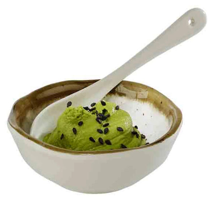 GGM Gastro (12 pcs) Ramekin - STONE ART - Melamine - 70ml - round - Ø80mm - White/Brown