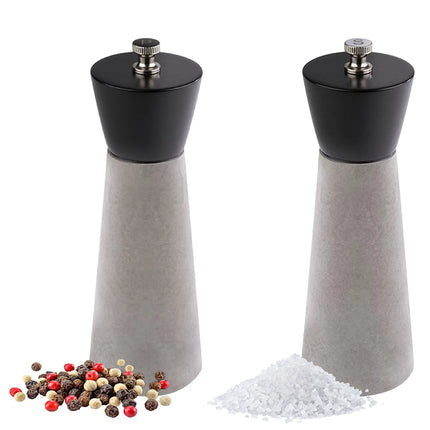 GGM Gastro (12 pcs) Salt & Pepper Mills PREMIUM - ELEMENT - Concrete - Height: 180mm - Grey