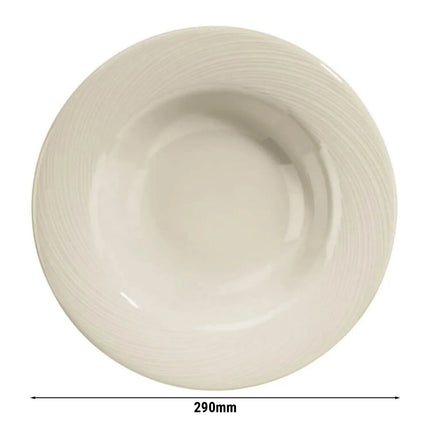 GGM Gastro (12 pcs) SEMPRE | Deep Plate - Porcelain - Ø290mm - Cream