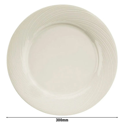 GGM Gastro (12 pcs) SEMPRE | Plate - Porcelain - Ø300mm - Cream