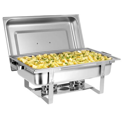 GGM Gastro (2 pcs) Chafing Dish - GN 1/1 - with Lid & stainless steel legs
