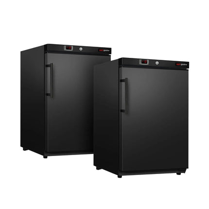 GGM Gastro (2 pcs) Commercial Undercounter Freezer ECO - 115L - Single Door - Black