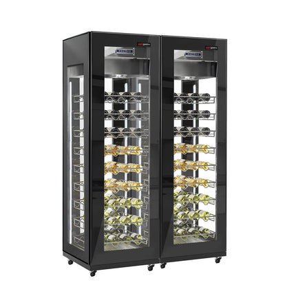 GGM Gastro (2 pcs) Commercial Wine Fridge - Dual Zone - 400L - max. 162 bottles