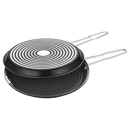GGM Gastro (2 pcs) Frying Pan Set - Aluminium - Ø 320mm - Height: 60mm - Non-stick - suitable for gas, ceramic and electric hobs - 2-piece