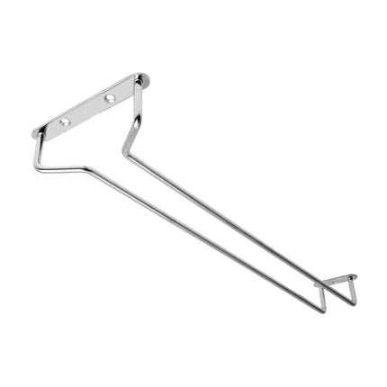 GGM Gastro (2 pcs) Glass Hanging Shelf (Bar Professional) - Stainless Steel - 305x115x35mm - for glassware up to Ø110mm foot - incl. screws